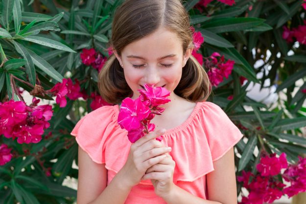 retrato niña comunion
