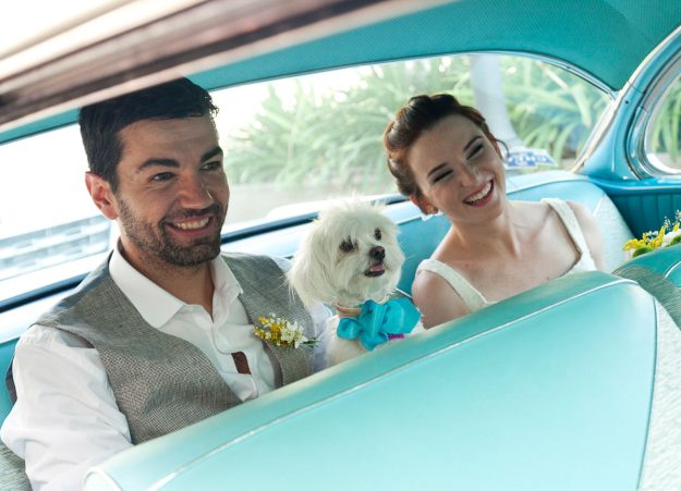 coche de boda vintage