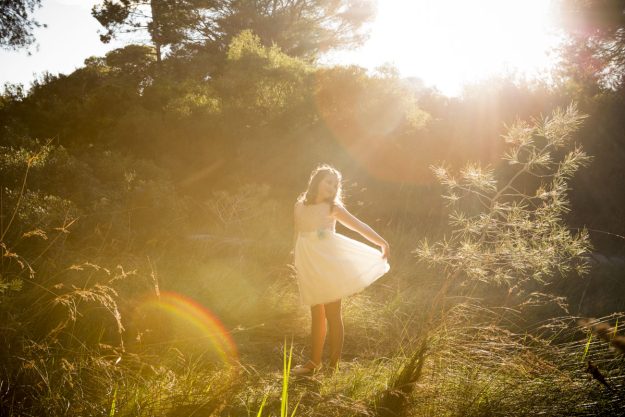 fotos romatica niña