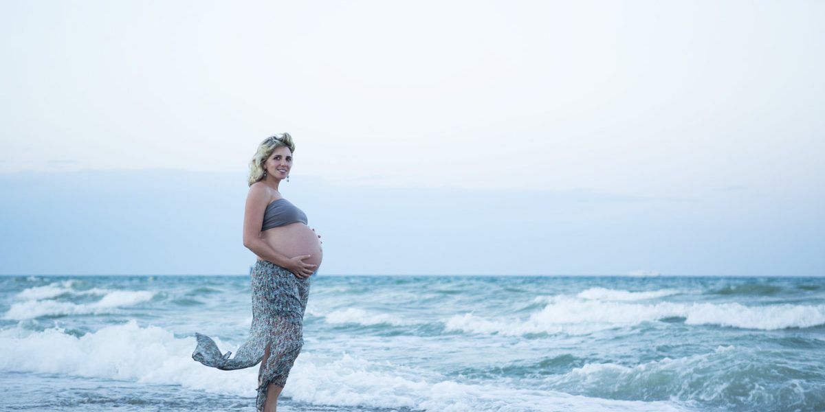 Reportaje de Embarazo en la playa