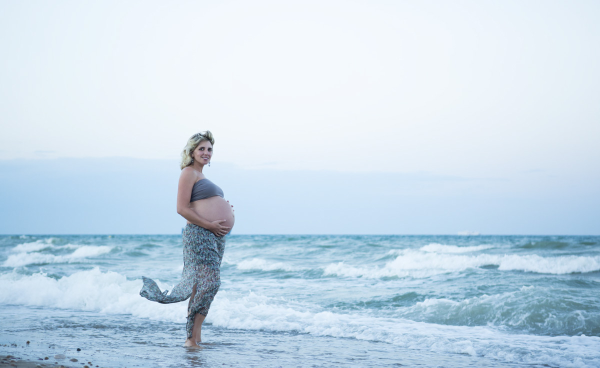 Reportaje de Embarazo en la playa